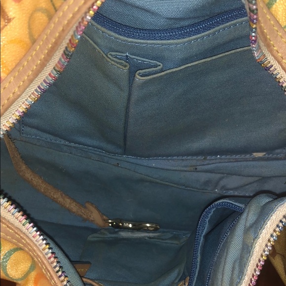 Dooney and Bourke tan multicolored letter purse - Picture 6 of 8